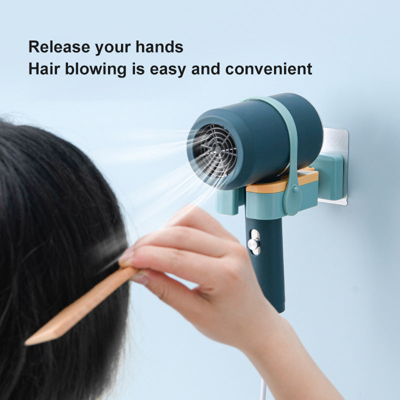Wall-Mounted Hair Dryer Rack