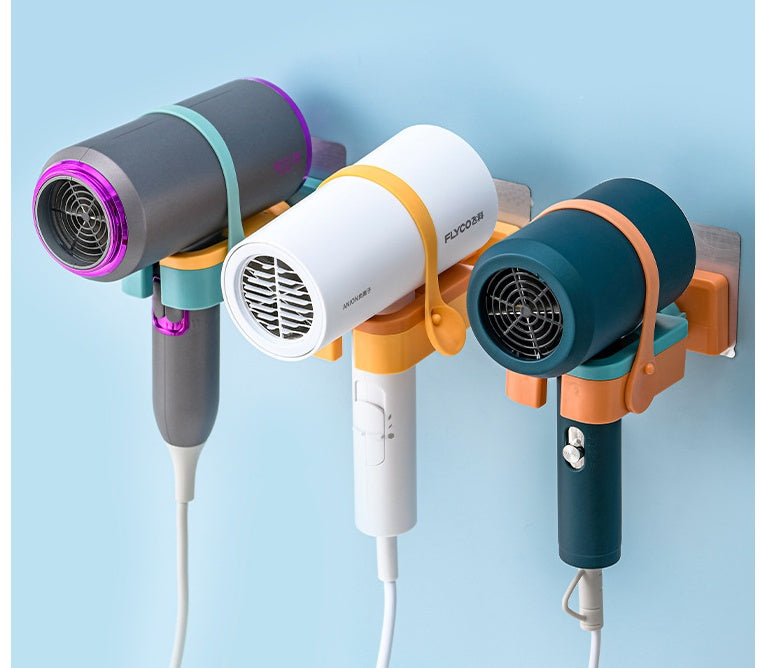Wall-Mounted Hair Dryer Rack