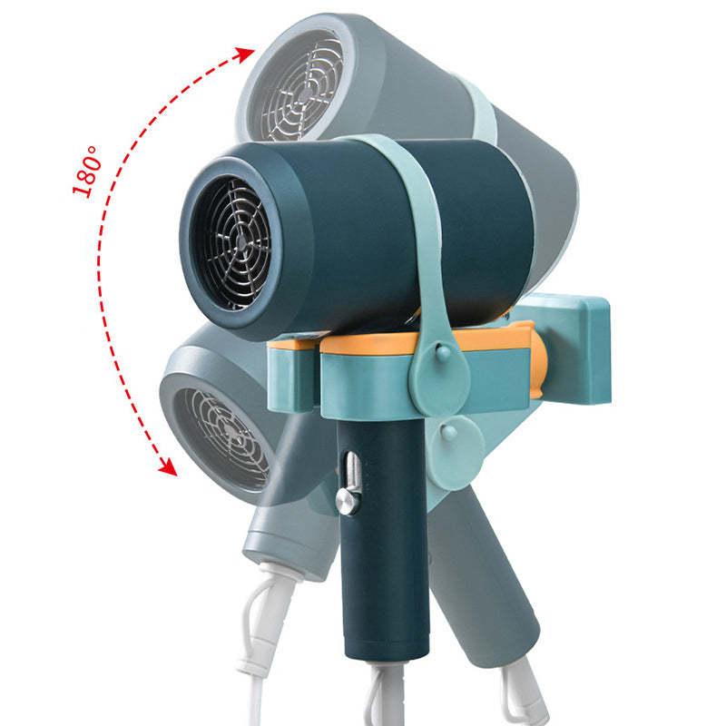 Wall-Mounted Hair Dryer Rack